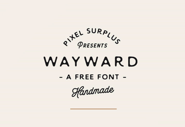 Introducing Wayward Sans, a free handmade font