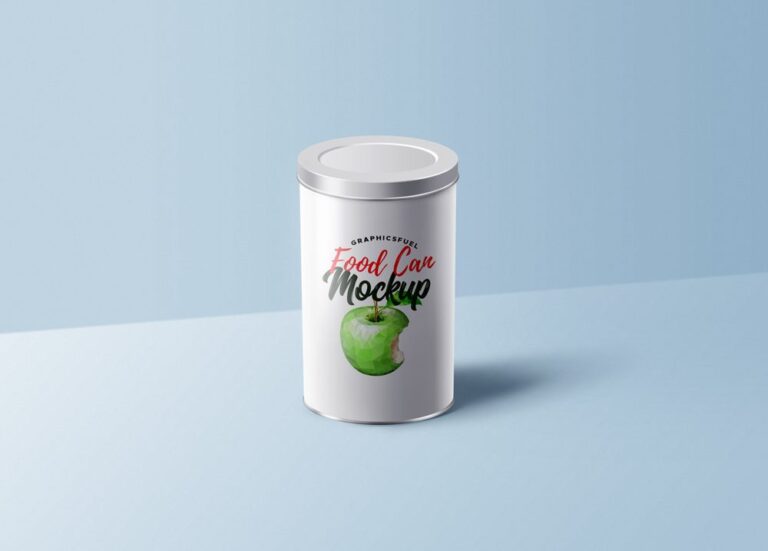 Watch and download this nice food can mockup